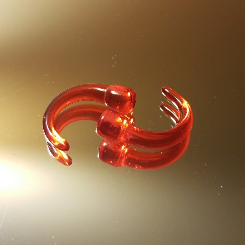 Ruby 2G taper gauge earrings